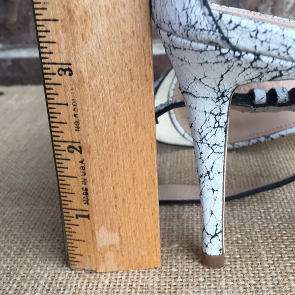 NWOT J Crew Crackle Finish Ankle Strap Heel - Picture 7 of 8